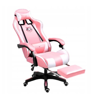 Scaun birou cu masaj CHAHO, functie de masaj, roz Scaun birou cu masaj CHAHO, functie de masaj, roz