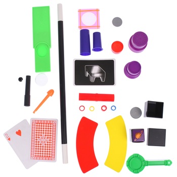 Set jucarie magie pentru copii, Amazing Magic, 45 de trucuri Set jucarie magie pentru copii, Amazing Magic, 45 de trucuri