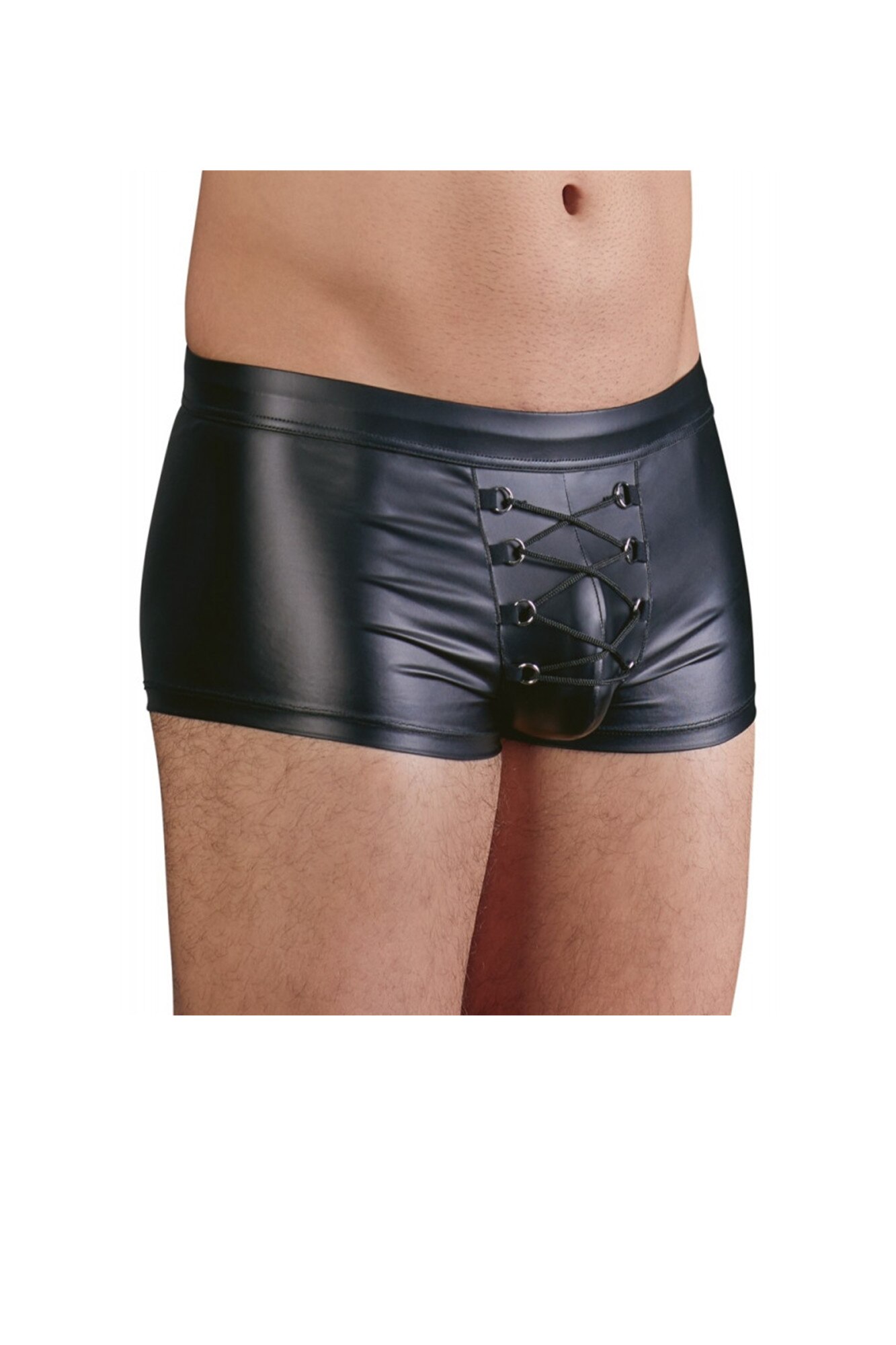 Boxeri Barbati din piele ecologica, Negru, L