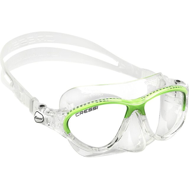 Ochelari inot copii 'Moon Kid Mask' Cressi, transparent/verde M 7-15 ani