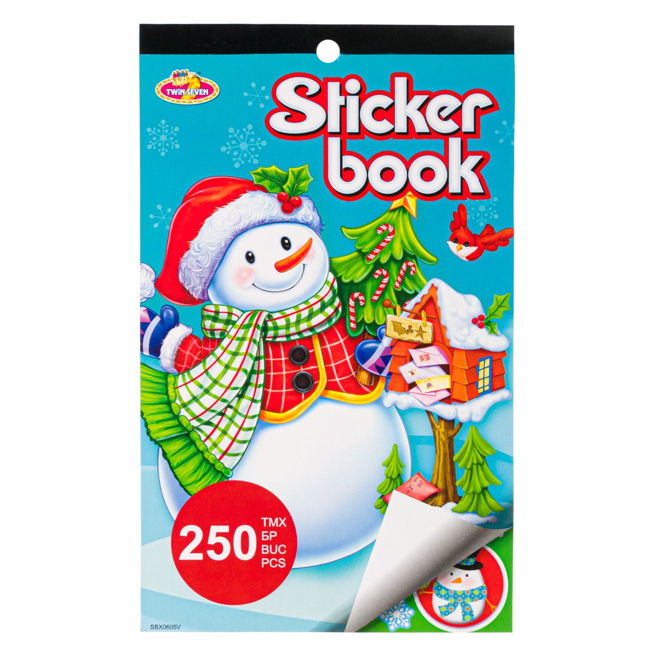 Sticker book, Zola, pentru craciun, Om de zapada, 250bucati