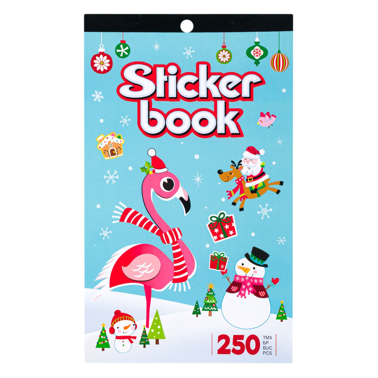 Sticker book, Zola, pentru craciun, flamingo lama, 250bucati