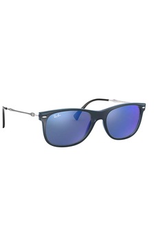 RAYBAN Ochelari de soare 4318 656/55, Plastic, Albastru/Argintiu RAYBAN Ochelari de soare 4318 656/55, Plastic, Albastru/Argintiu