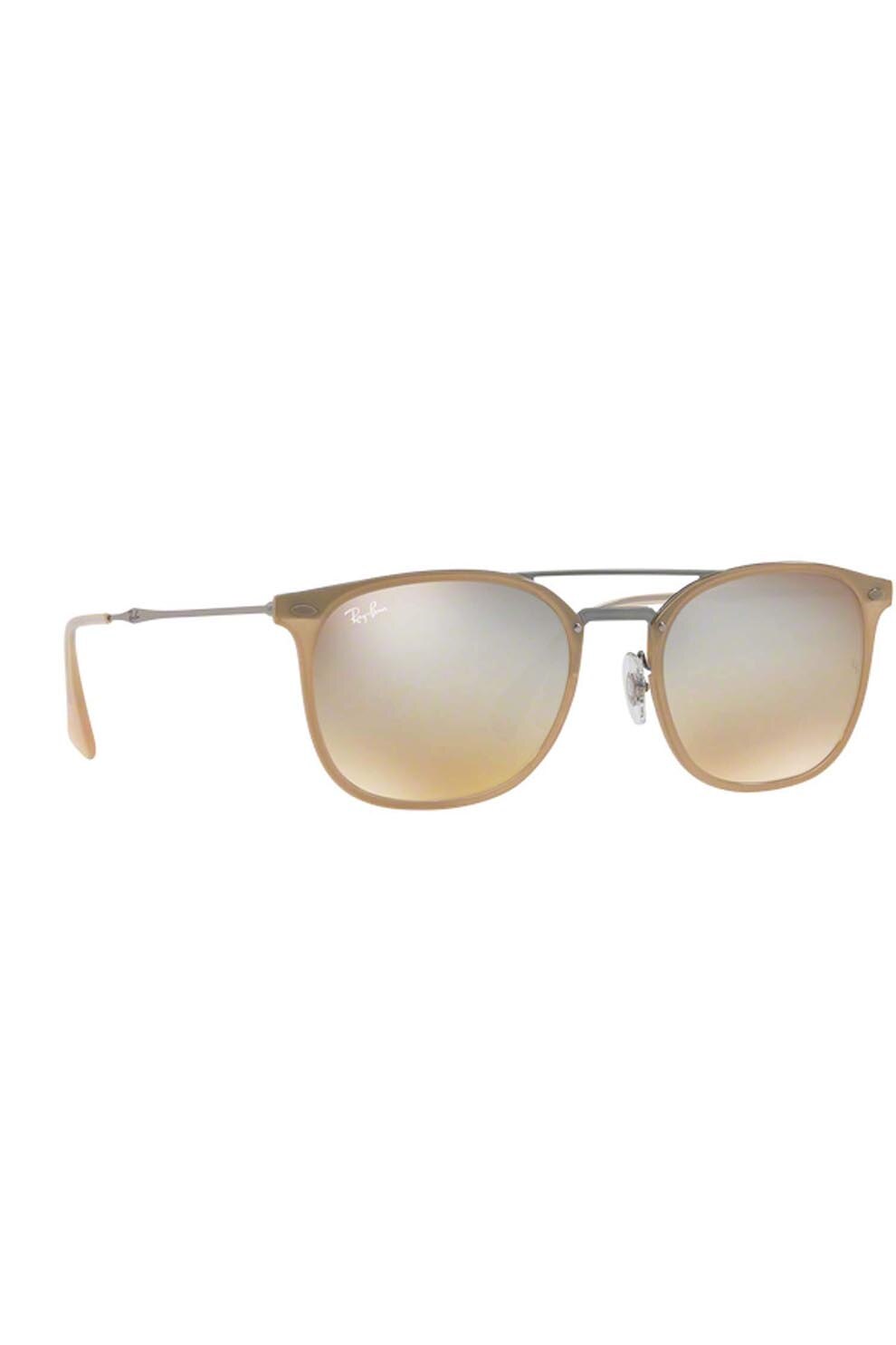 Ochelari de soare barbati, Rayban 4286 6166b8, Plastic, 55-21-140, Auriu