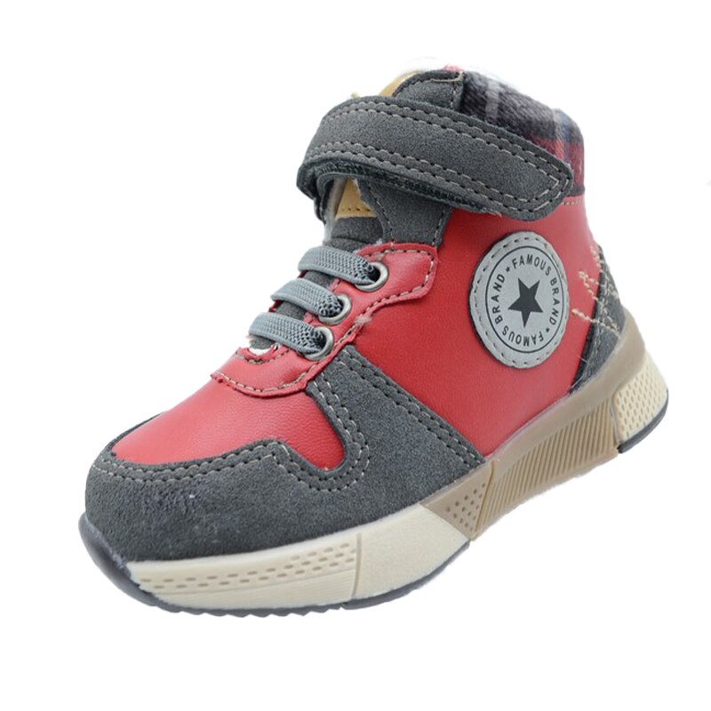 Ghete imblanite pentru baieti American Club GC 27/21-21, Gri 67117