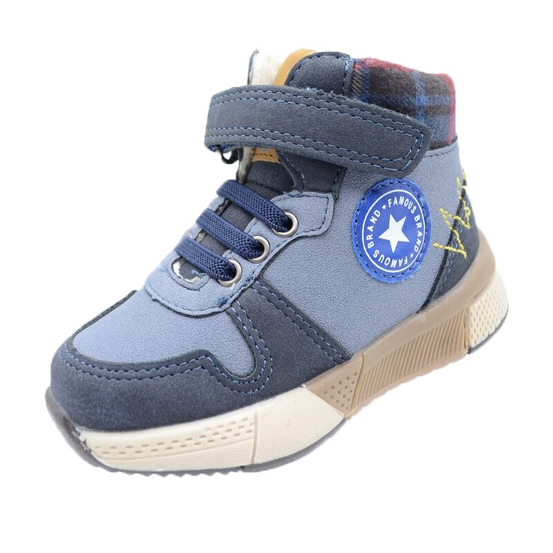 Ghete imblanite pentru baieti American Club GC 27/21-A-21, Albastru 67171