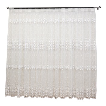 Perdea brodata nesifonabila Hiko alba Garden2 cu rejansa, 250x245cm Perdea brodata nesifonabila Hiko alba Garden2 cu rejansa, 250x245cm