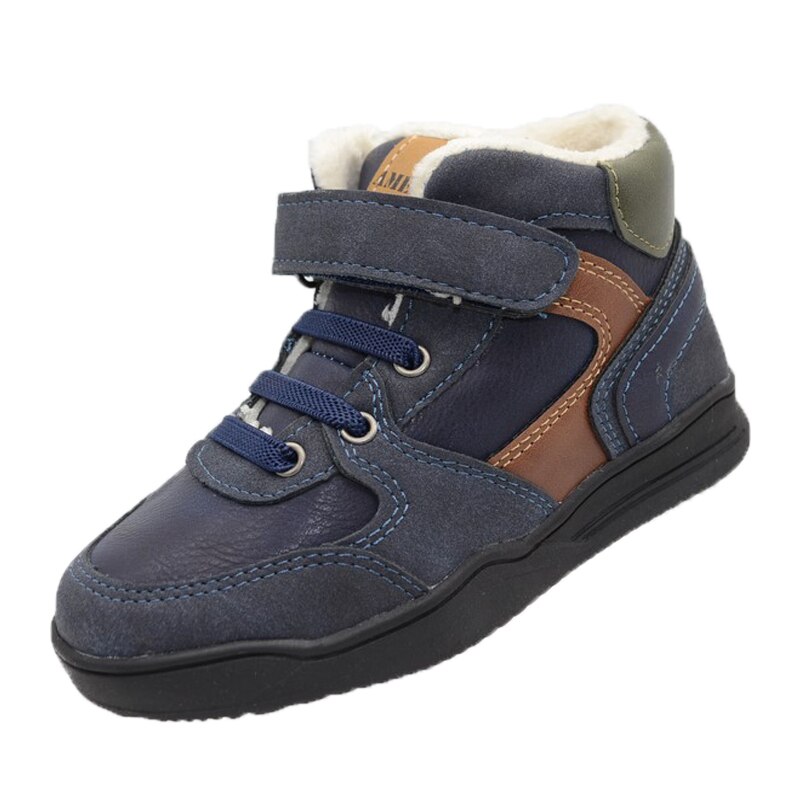 Ghete imblanite pentru baieti American Club GC 21/21-24, Bleumarin 67183