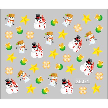 Sticker nail art Lila Rossa, pentru Craciun, Revelion si iarna, 7.2 x 10.5 cm, xf371 Sticker nail art Lila Rossa, pentru Craciun, Revelion si iarna, 7.2 x 10.5 cm, xf371