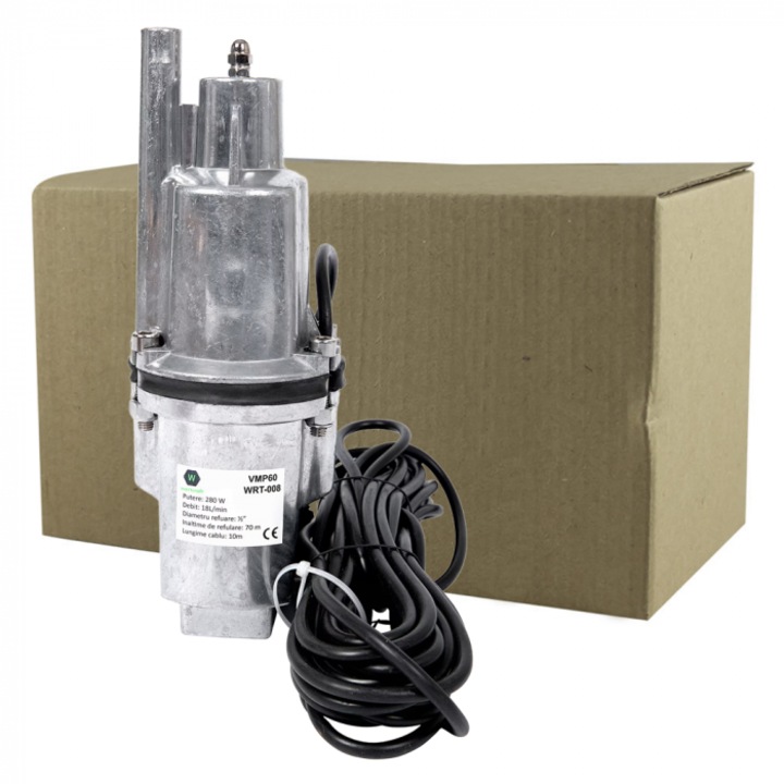 Aquatic Elephant VMP60 vibrációs vízszivattyú, 280 W, 2850 ford / perc, 18 l / h, 2020 -as modell