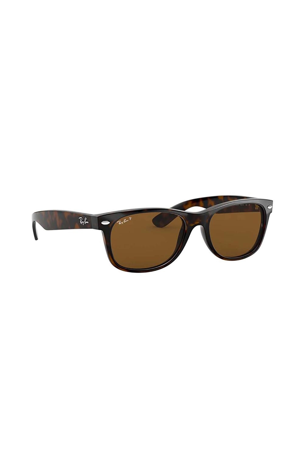 Ochelari de soare cu lentile polarizate Ray-Ban, 2132 New Wayfarer 902/57, Plastic, Maro