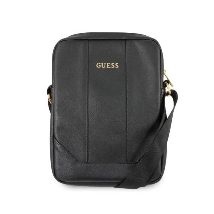 Husa tableta Guess Saffiano, 10", Piele ecologica, Negru