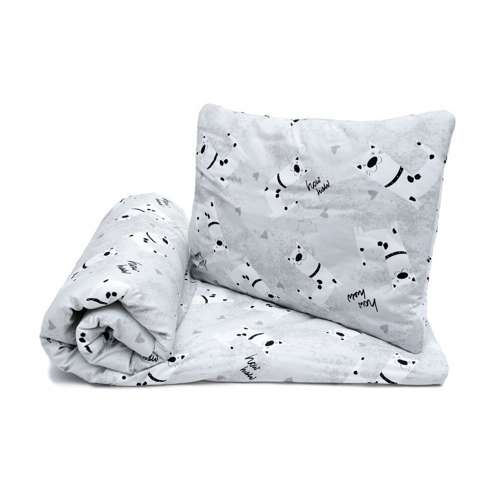 Set lenjerie de pat pentru copii Pulp Dogs, Bumbac, Multicolor, 140x200cm