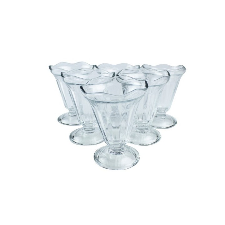 Set 6 cupe inghetata 225 ml chicago, AZHOME