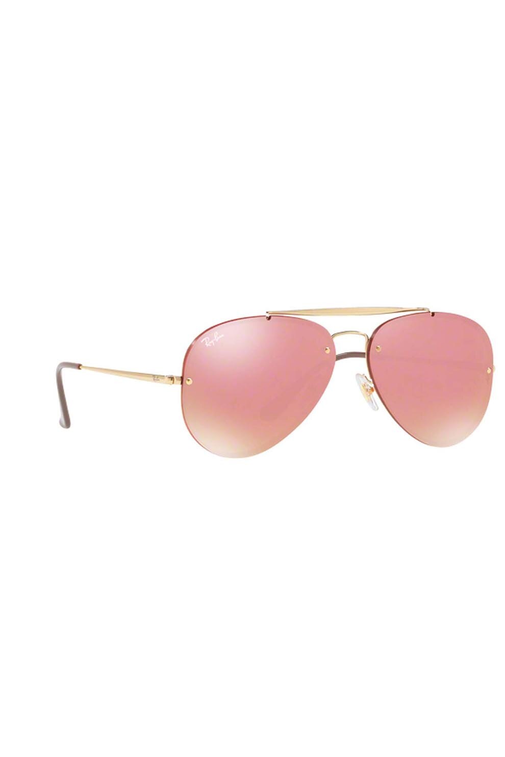 Ochelari de soare dama, Rayban 3584n 9052e4, Metal, 58-13-145, Auriu/Roz