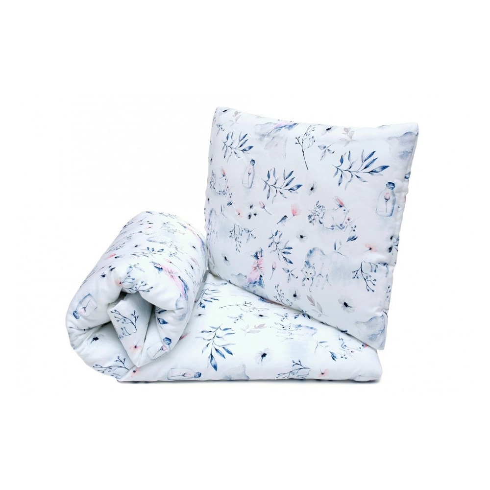 Set lenjerie de pat pentru copii Pulp A fairy dream, Bumbac, Multicolor, 80x100cm, 40x60cm