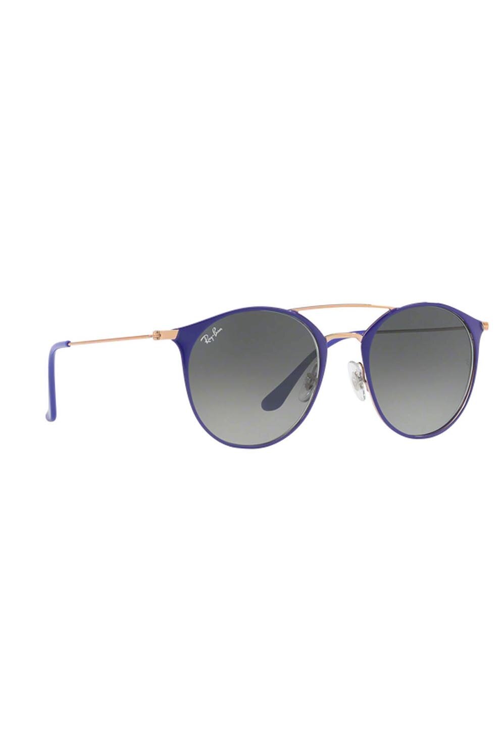 Ochelari de soare barbati, Rayban 3546 9073a5, Metal, 52-20-145, Albastru/Auriu