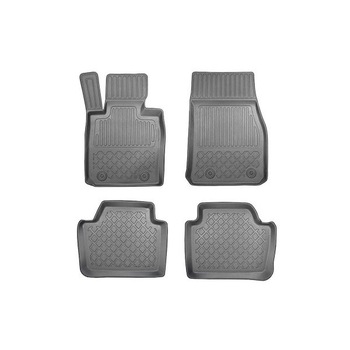 Set covooras auto tip tavita pentru BMW, F30, seria 3, an 2011 -2019, negru, 5 buc/set Set covooras auto tip tavita pentru BMW, F30, seria 3, an 2011 -2019, negru, 5 buc/set