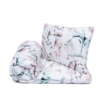 Set lenjerie de pat pentru copii Pulp Safari, Bumbac, Multicolor, 100x135cm, 40x60cm Set lenjerie de pat pentru copii Pulp Safari, Bumbac, Multicolor, 100x135cm, 40x60cm