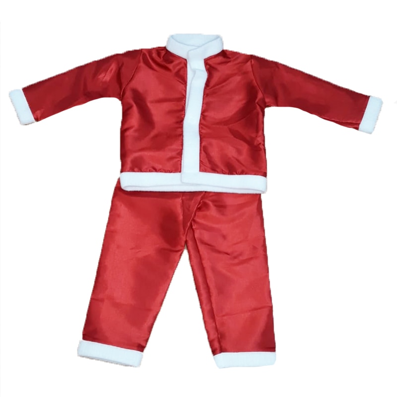Costum de Mos Craciun pentru baieti Mini Junior CMC-003-80, Rosu 80 CM