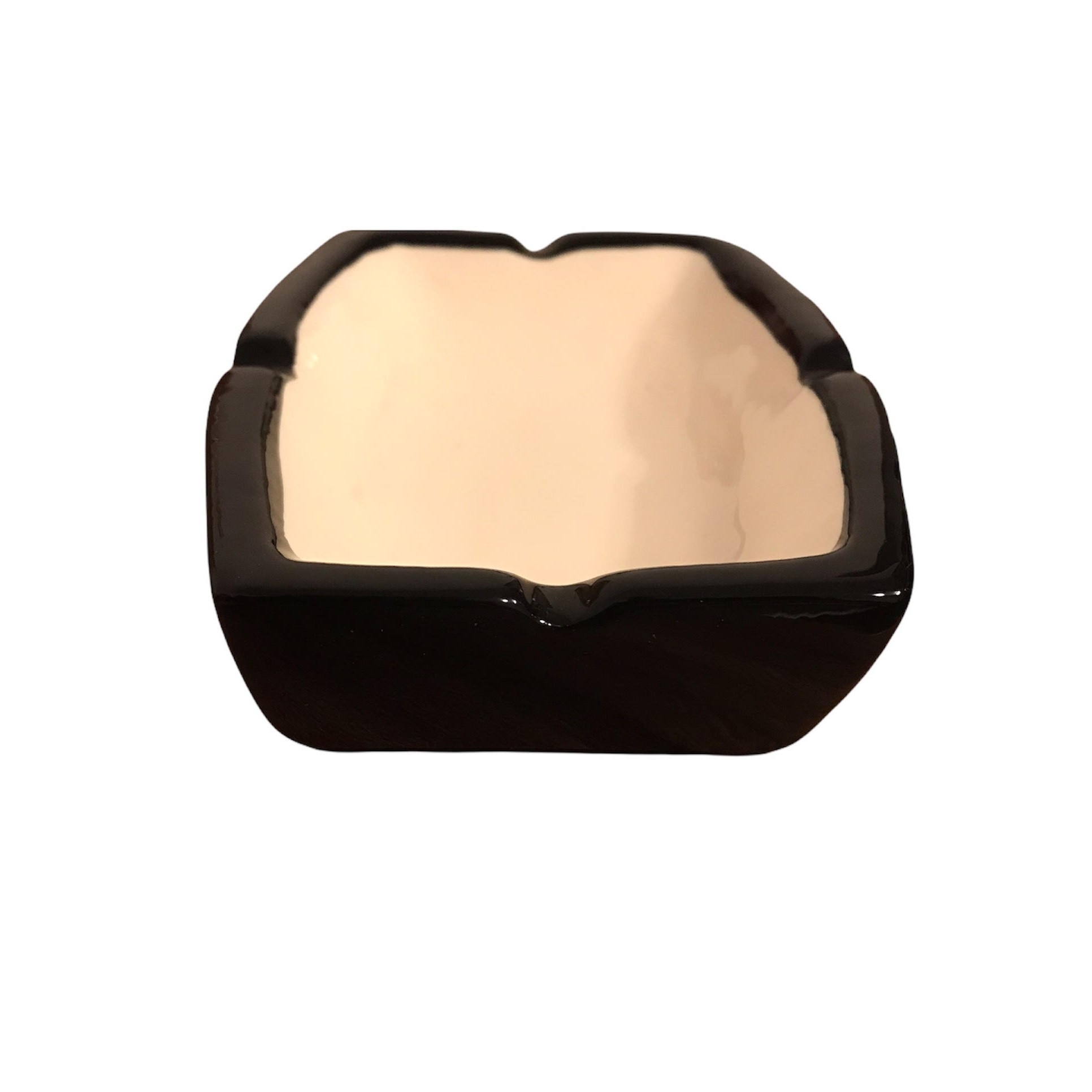 Scrumiera Angel ceramica black-white 70mm x 120mm