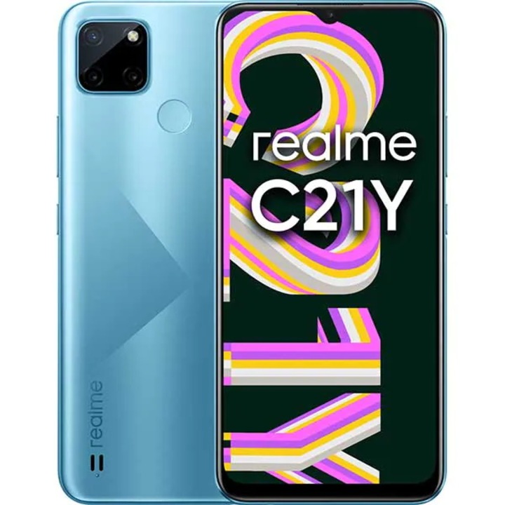 Telefon mobil Realme C21Y (2021), Dual SIM, 3GB RAM, 32GB, 4G, Blue