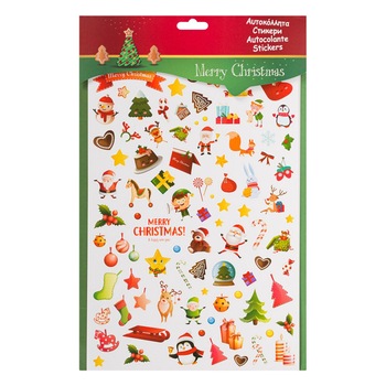 Set autocolante decorative, Zola, pentru Craciun, diverse modele, 1000bucati Set autocolante decorative, Zola, pentru Craciun, diverse modele, 1000bucati