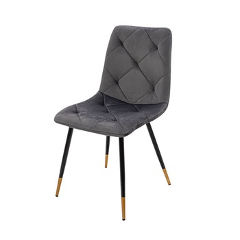 Scaun living S-164, catifea, gri Scaun living S-164, catifea, gri