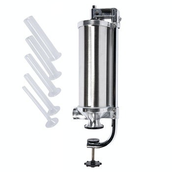 Masina de umplut carnati Micul Fermier, 4Kg, verticala, 5 palnii incluse Masina de umplut carnati Micul Fermier, 4Kg, verticala, 5 palnii incluse