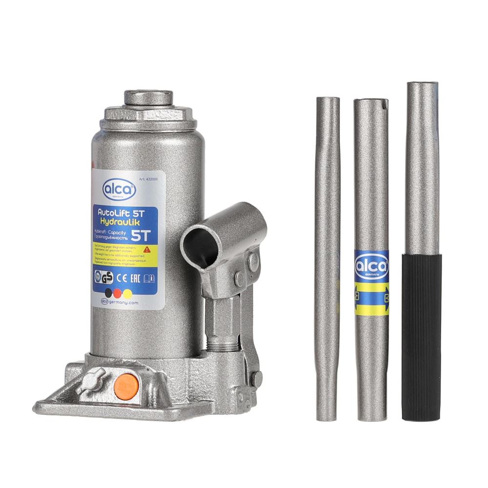 Cric hidraulic 5T, 19.7-38.2cm TUV-Germania, cutie transport, 432.050 Alca