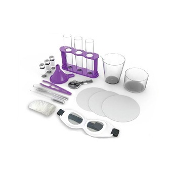Set educativ trusa de extractie ADN cu 3 eprubete, 1 pahar de laborator mic, 1 tavita si alte accesorii, ATS Set educativ trusa de extractie ADN cu 3 eprubete, 1 pahar de laborator mic, 1 tavita si alte accesorii, ATS