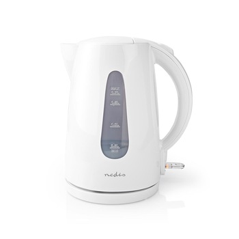 Fierbator de apa Nedis, 1.7L, baza rotativa, alb Fierbator de apa Nedis, 1.7L, baza rotativa, alb