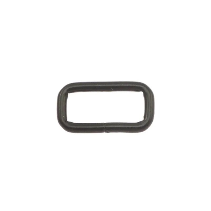 Inel dreptunghiular 20 mm negru mat
