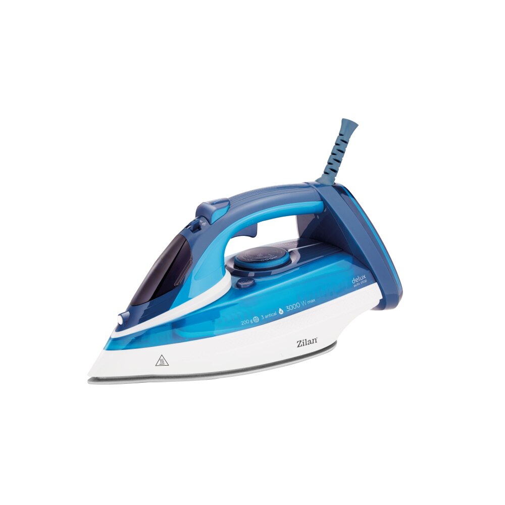 Fier de calcat Zilan ZLN2908 Albastru, 300W, talpa ceramica, temperatura ajustabila