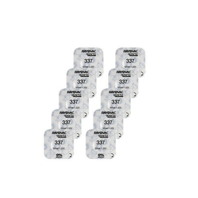 Set 10 baterii V337 RAYOVAC oxid de argint, SR416SW