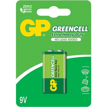 Baterii GP GREENCELL, 9V (6F22), blister 1buc Baterii GP GREENCELL, 9V (6F22), blister 1buc
