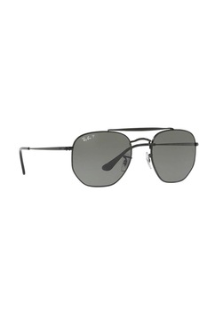 Ochelari de soare barbati, Rayban 3648-the-marshal 002/58, Metal, 51-21-145, Negru Ochelari de soare barbati, Rayban 3648-the-marshal 002/58, Metal, 51-21-145, Negru