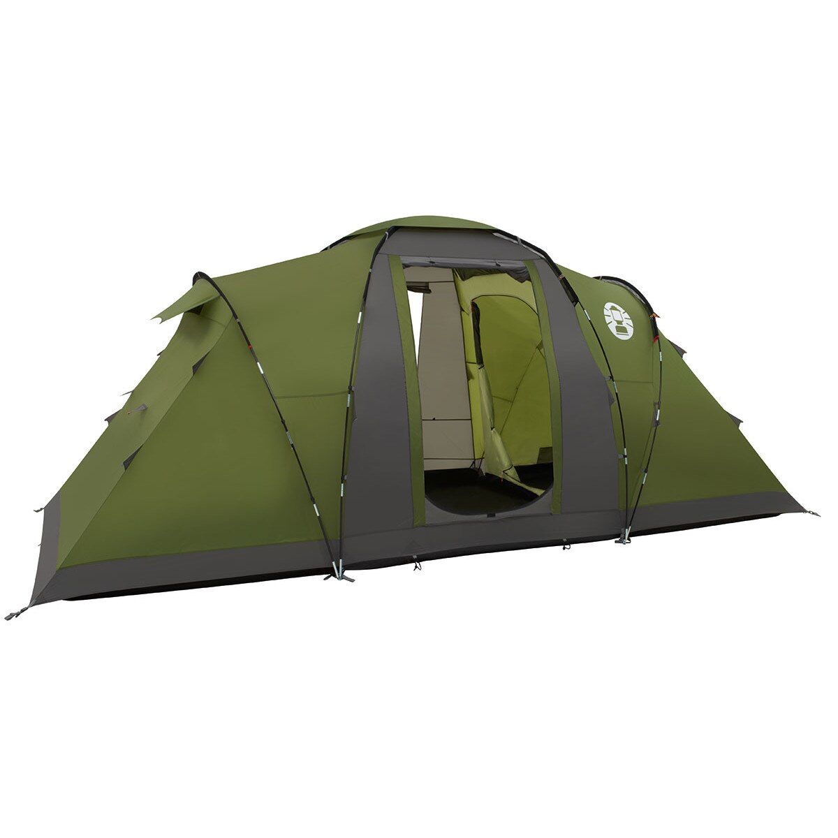 Cort camping Bering 4, Coleman, Poliester, 205x480 cm, Verde