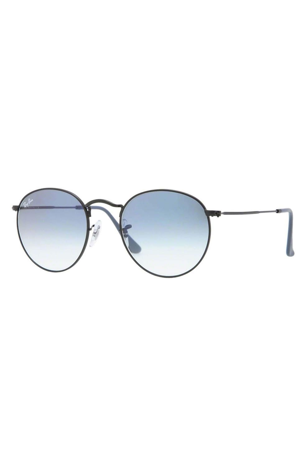 Ochelari de soare barbati, Rayban 3447 006/3f, Metal, 50-21-145, Negru/Albastru