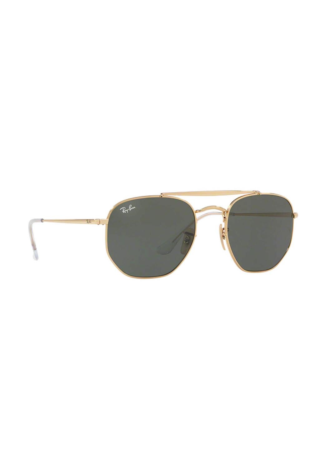 Ochelari de soare barbati, Rayban 3648-the-mashal 001, Metal, 51-21-145, Auriu/Verde