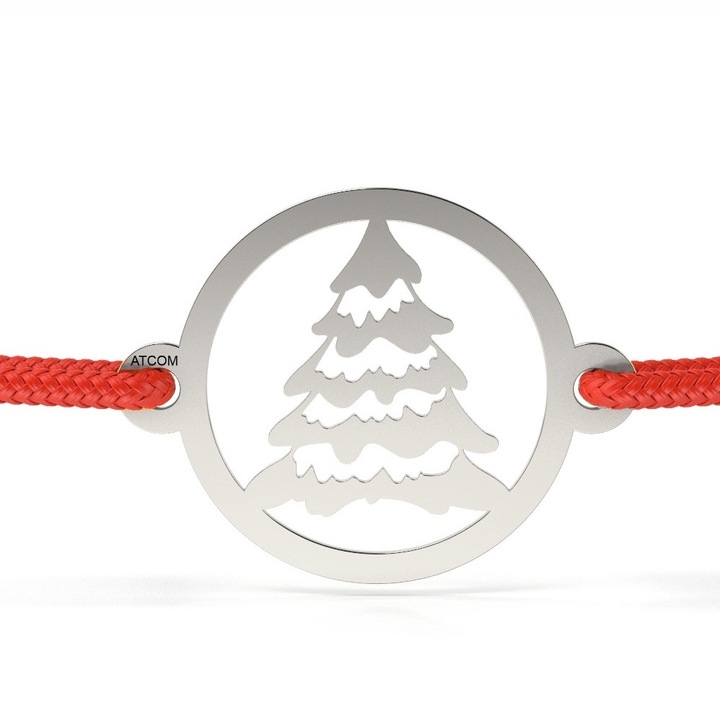 Гривна, Елха, От бяло злато, С връв, Червен