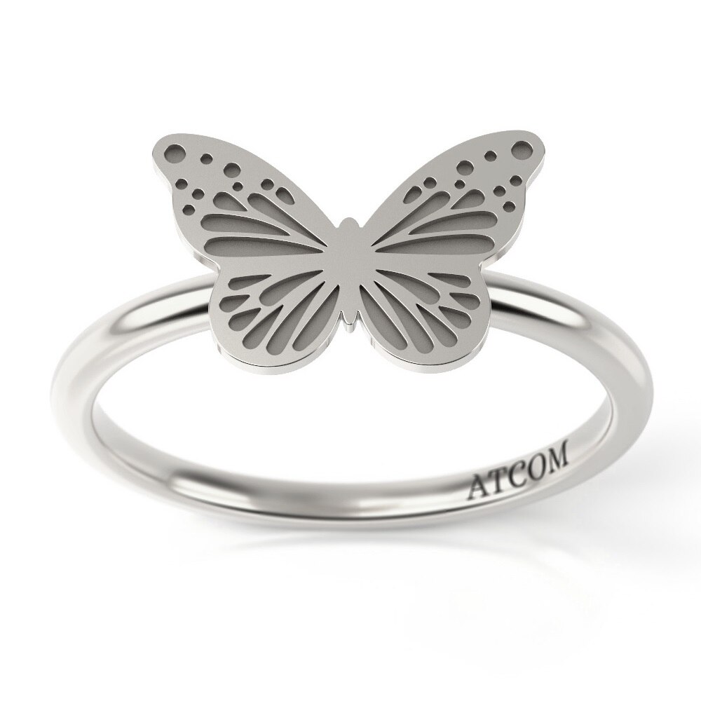 Inel de logodna din aur alb model Corelle