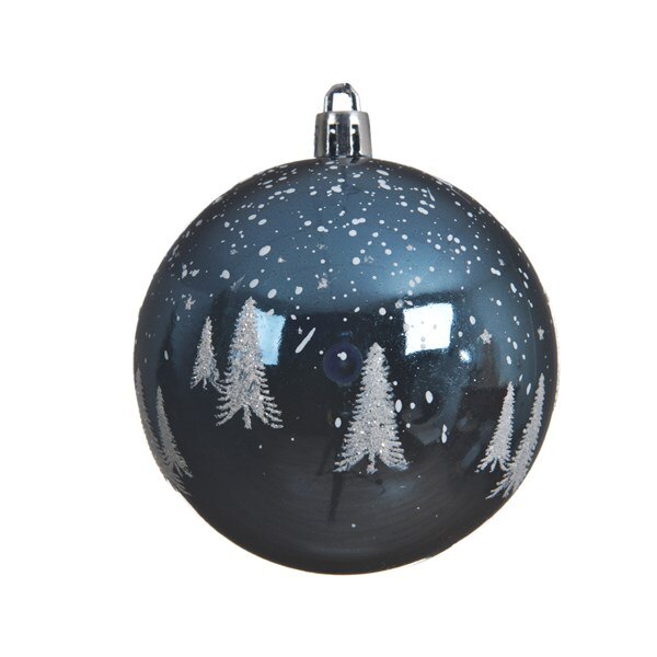 Glob - Tree Deco - Night Blue, Albastru, Plastic
