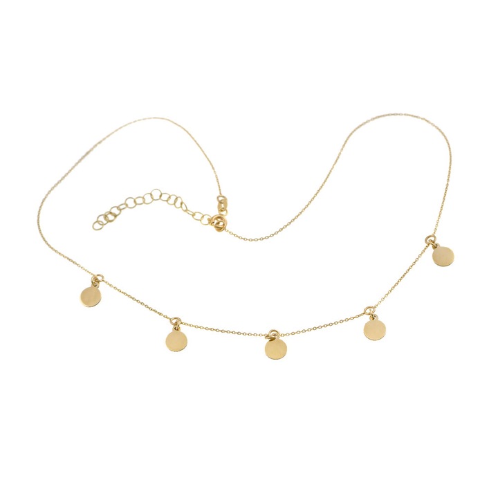 Lantisor salba din aur galben L101