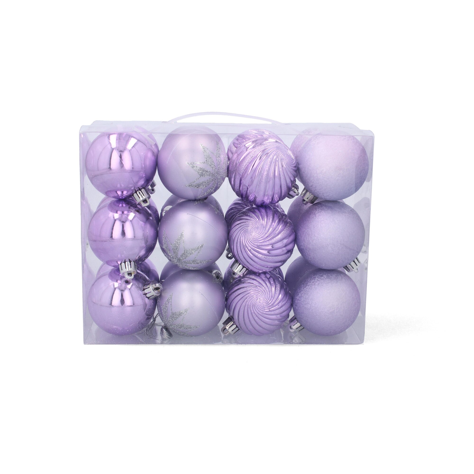 Set 24 globuri ,6cm , Violet