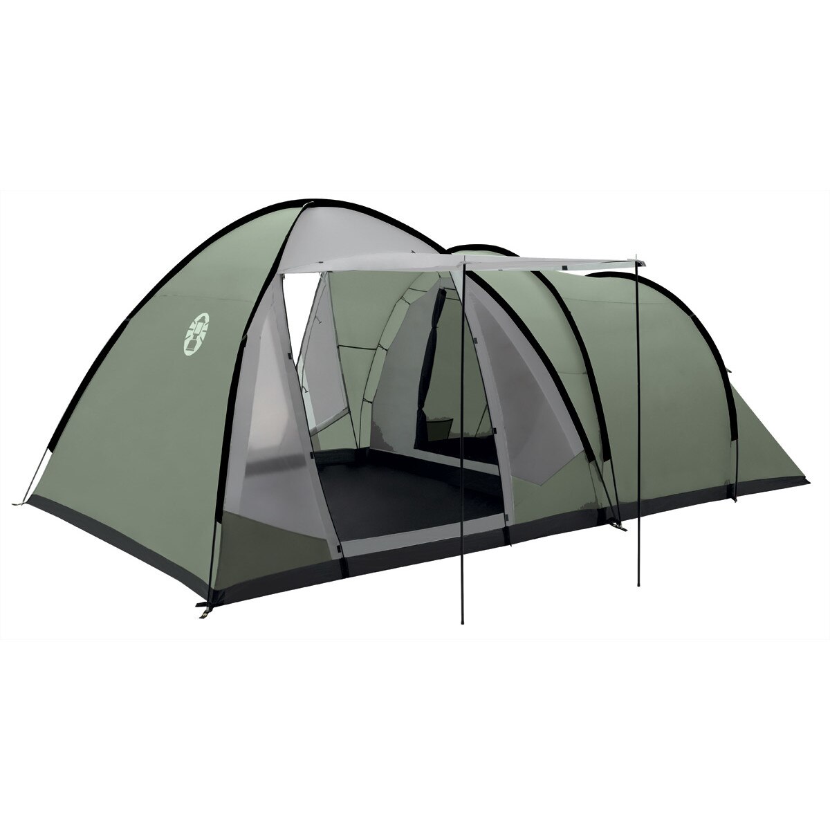 Cort camping WaterFall 5 Deluxe, Coleman, Poliester, 200x510x280 cm, Verde