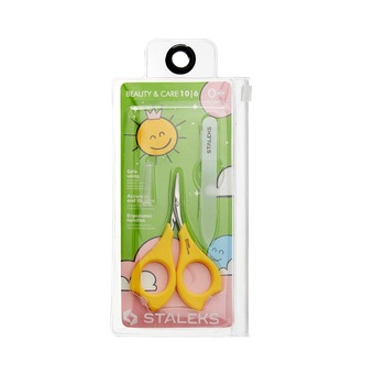 Set manichiura copii, 2 piese, Staleks Beauty & Care 10, SBC-10/6, galben Set manichiura copii, 2 piese, Staleks Beauty & Care 10, SBC-10/6, galben