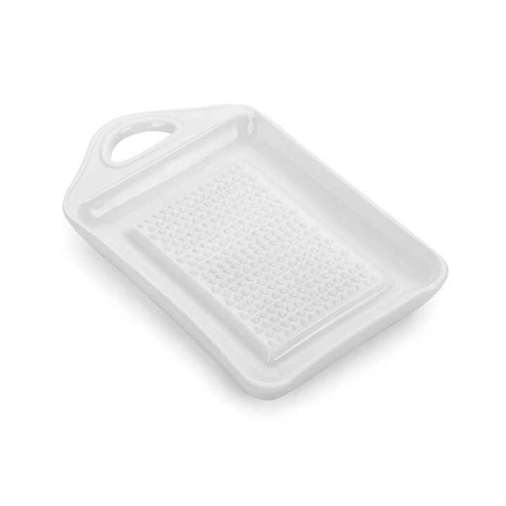 Razatoare din ceramica cu striatii pentru ingrediente, 11x7 cm