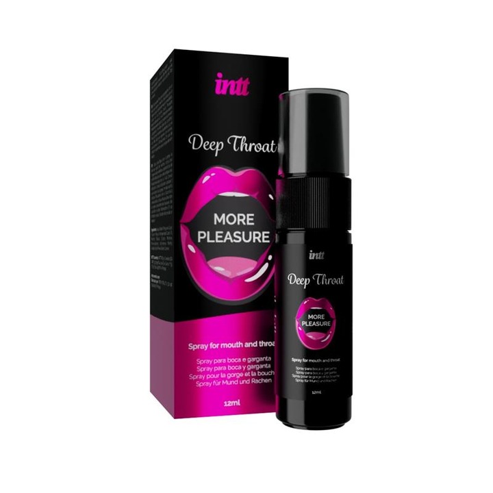 Spray pentru Sex Oral - INTT Deep Throat, 12 ml, Gust Mentolat