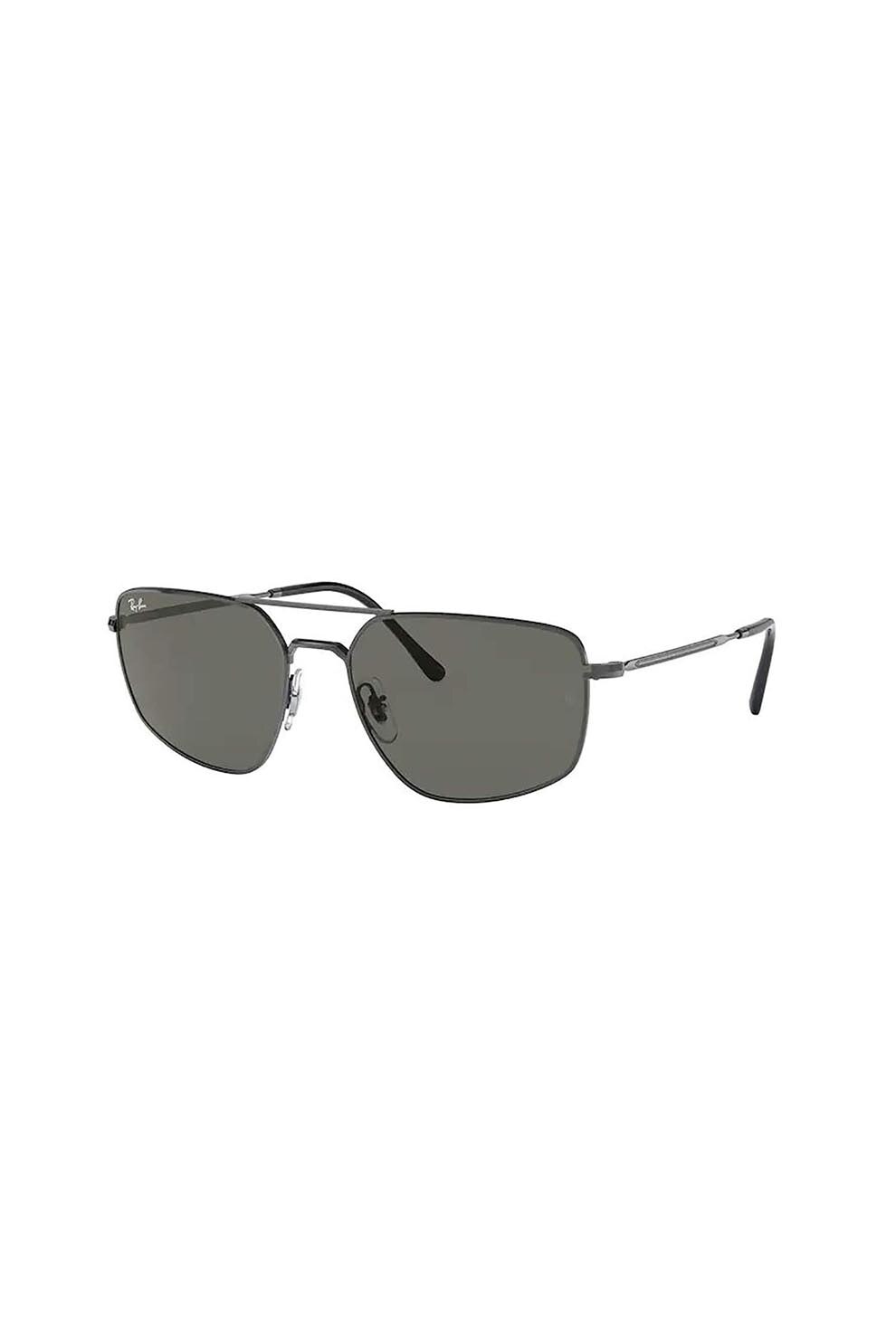 Ochelari de soare barbati, Rayban 3666 004/b1, Metal, 56-17-140, Negru